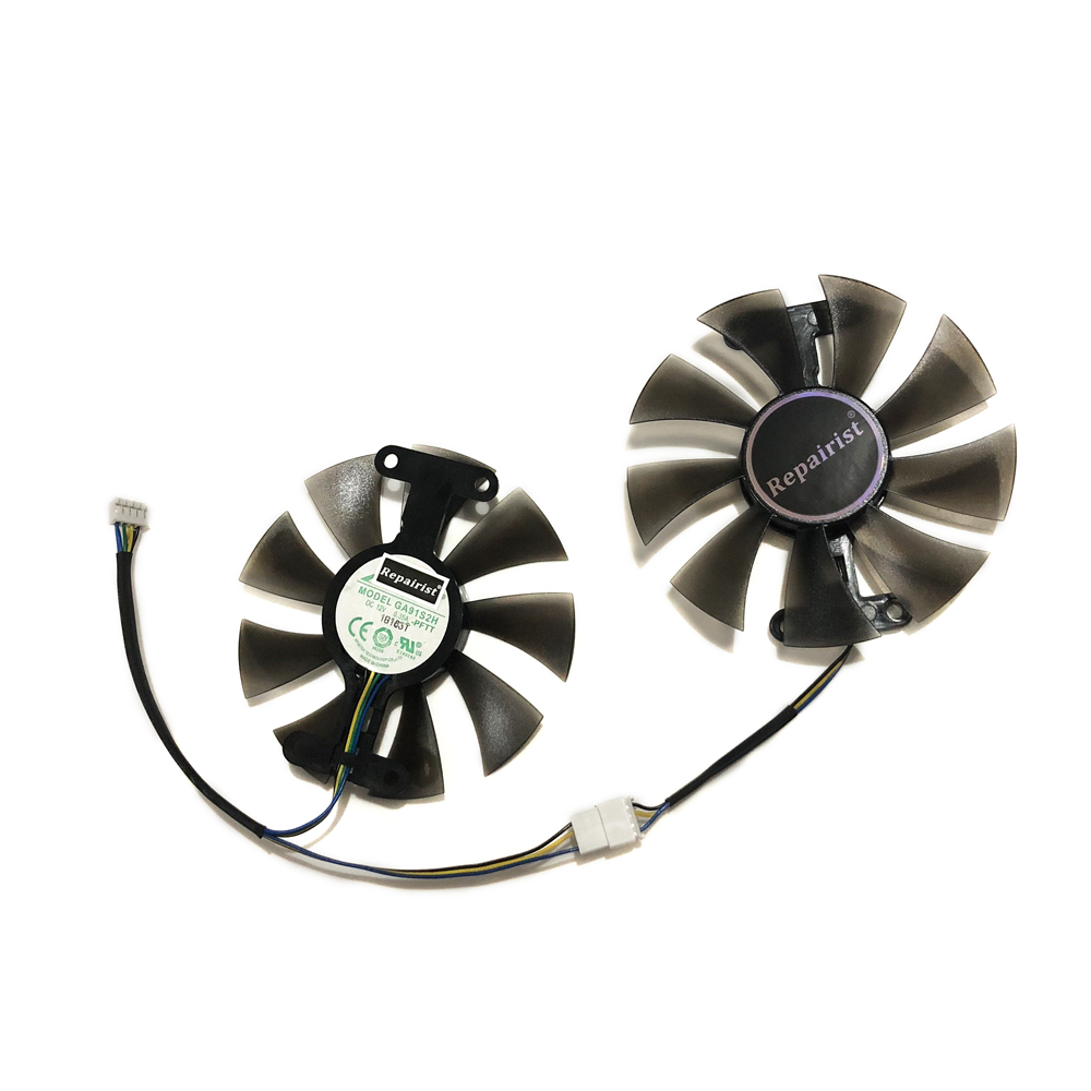 Rx 580 8Gb 2048Sp Gpu - 2 Stück/Set, GA91S2H, Grafikkartenlüfter, 85 mm